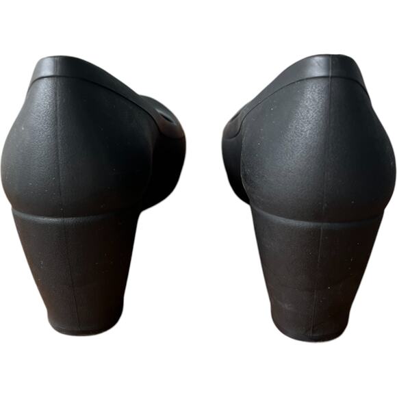 Crocs Lina Women's 7 Size Down For Half Size Black Pump Wedge Heel Dual Comfort - Picture 4 of 14